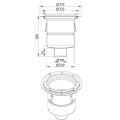 Line Drawing - Drain-Vinyl-332