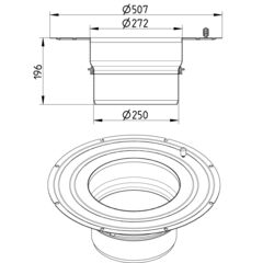 Line Drawing - Intermediate section