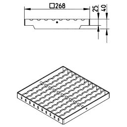 Line Drawing - Grating-Drain-300